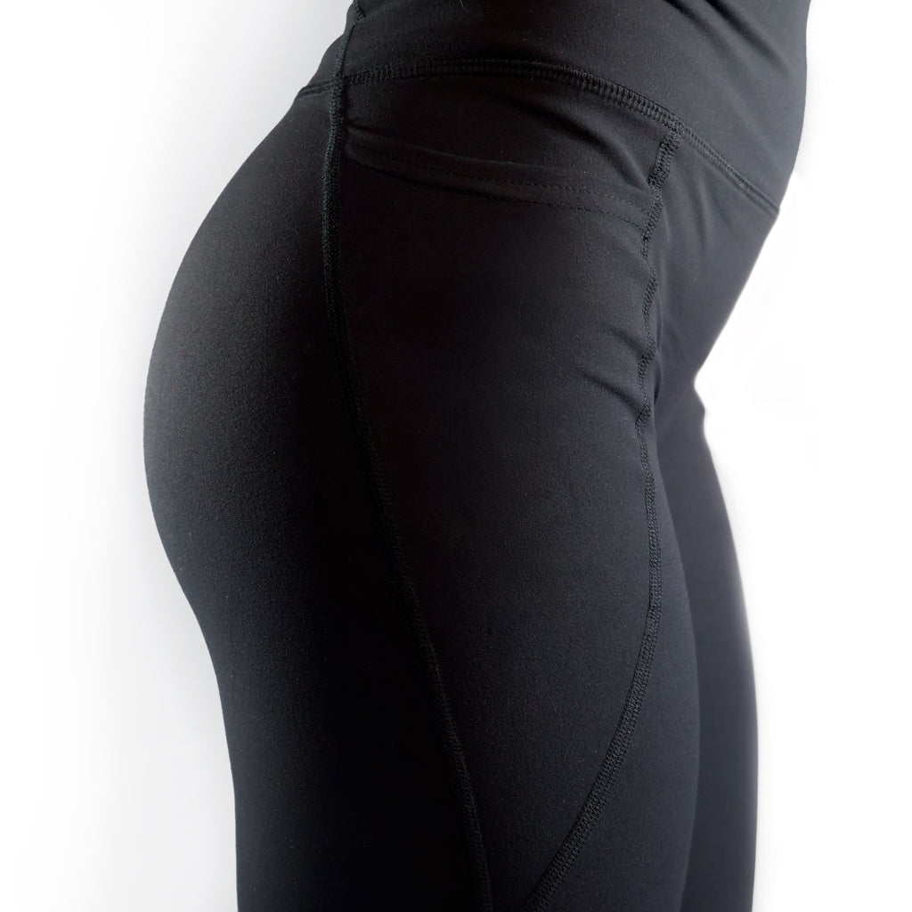 Move Better Icon - Full Length Leggings - White Print (DUC)