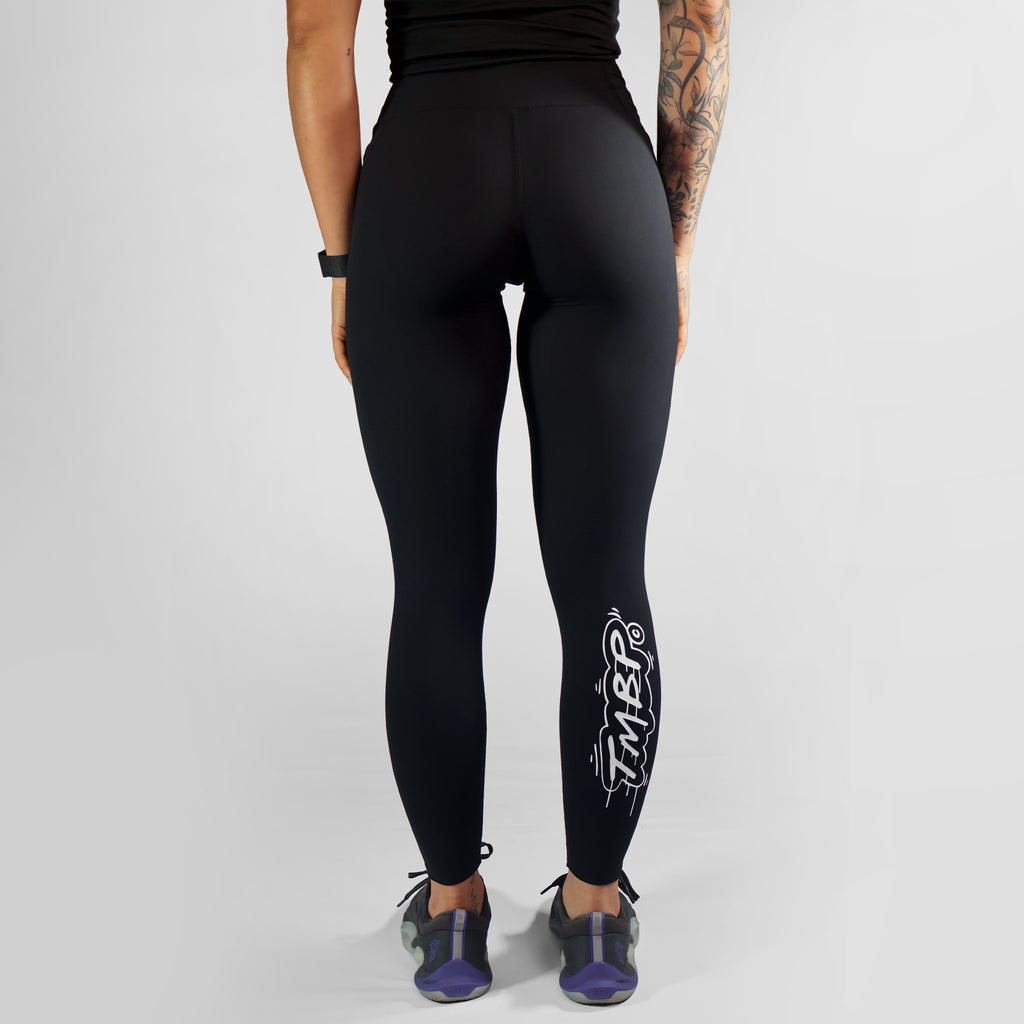 Move Better Icon - Full Length Leggings - White Print (DUC)
