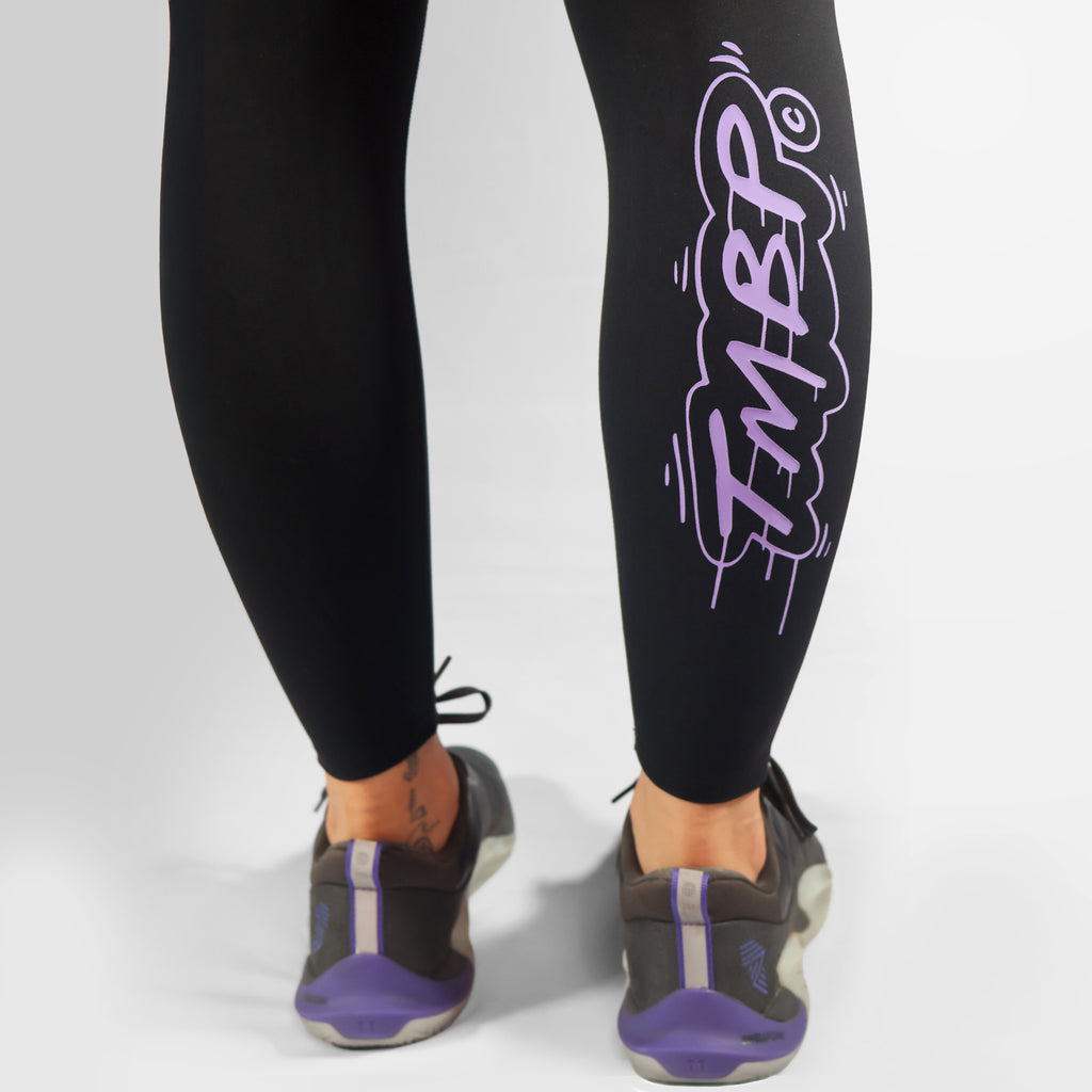 Move Bette Icon - Full Length Leggings - Purple Print (DUC)