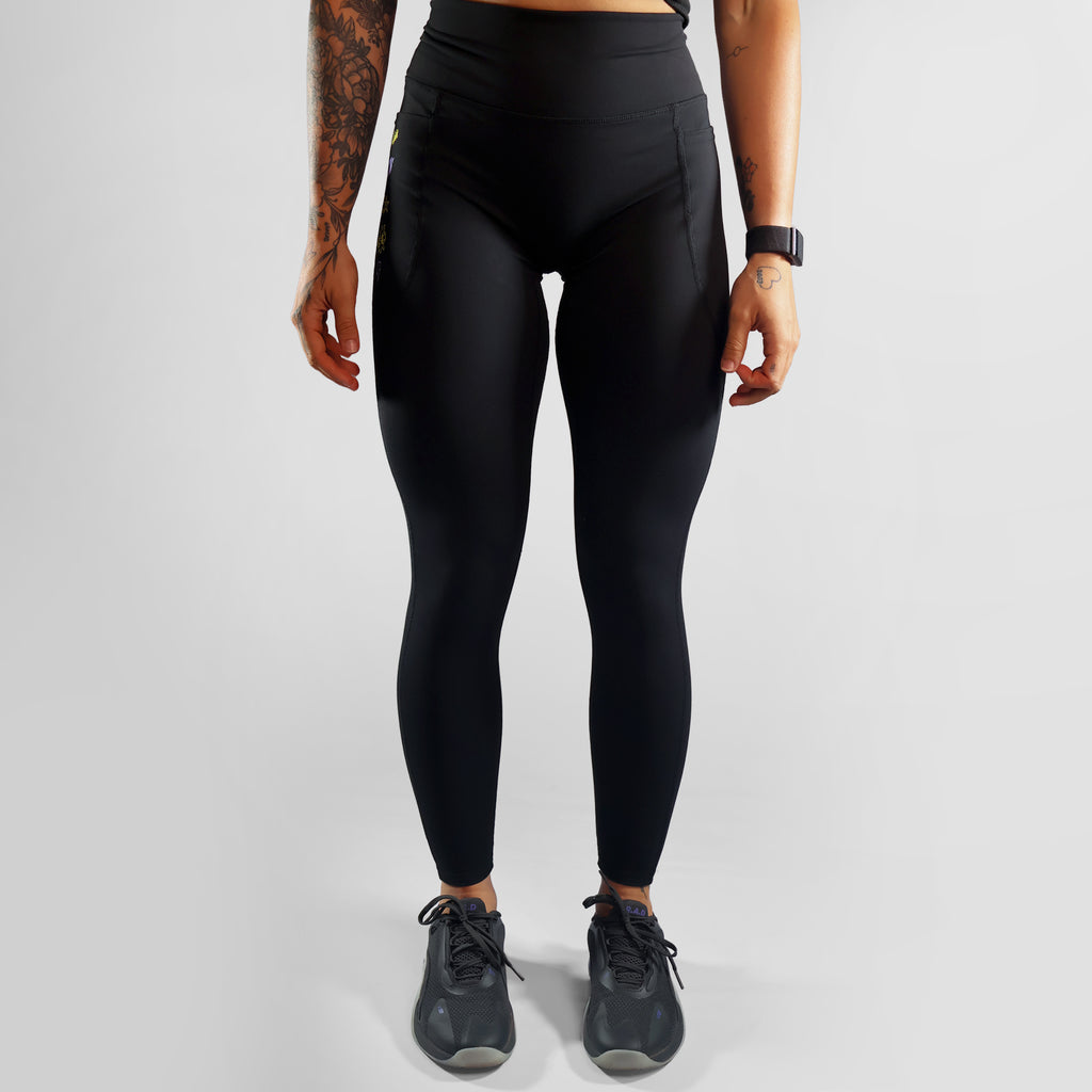 Move Bette Icon - Full Length Leggings - Purple Print (DUC)