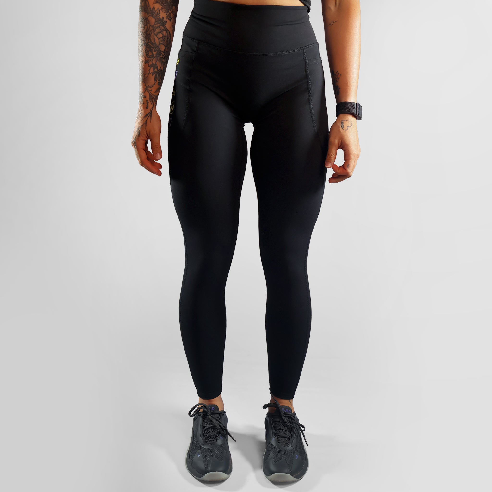 Move Bette Icon - Full Length Leggings - Purple Print (DUC)