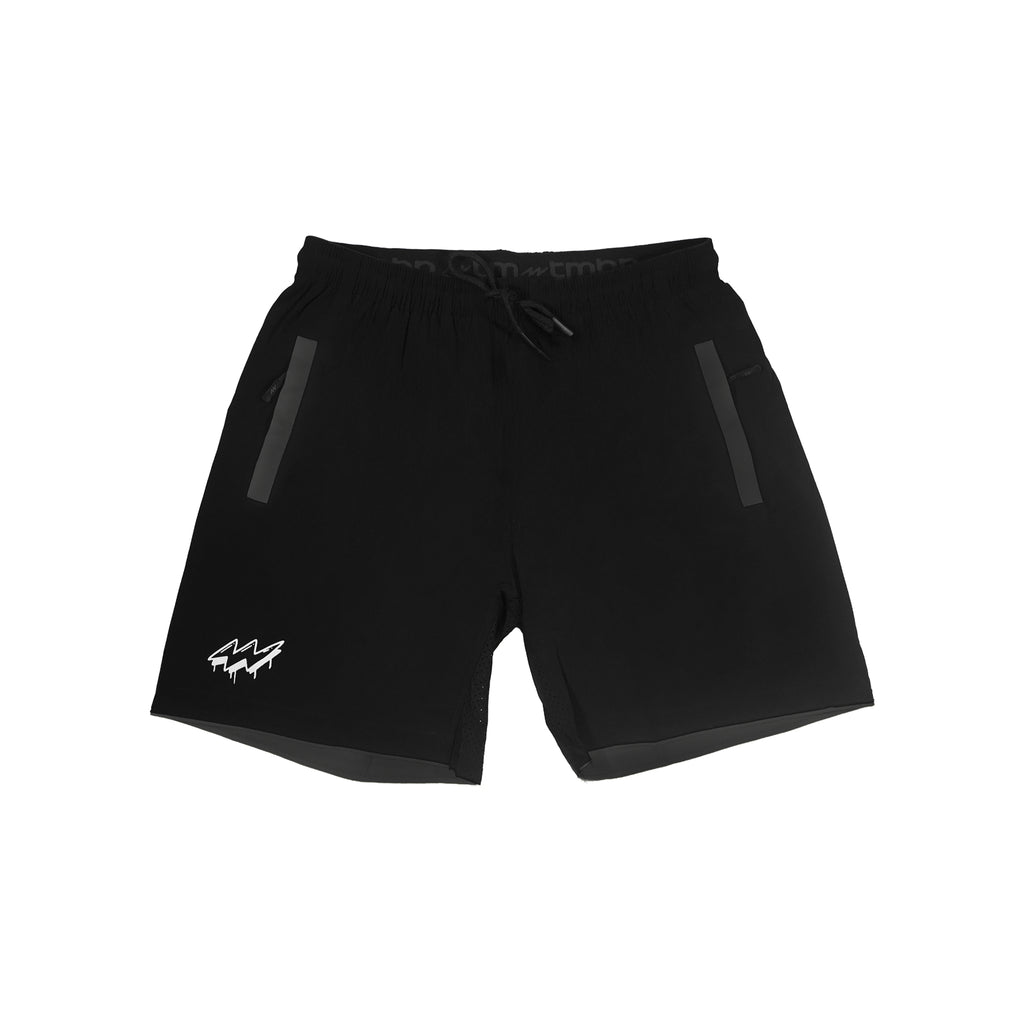 Move Better Icon - Men’s Training Shorts - White Print (DUC)